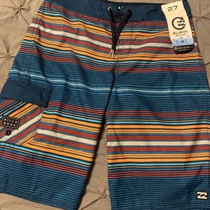NWT Billabong boardshorts big boys sz 27 colorful